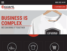 Tablet Screenshot of accentbranding.com
